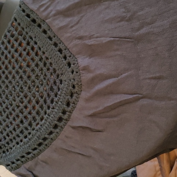 Ms Purple Black Sleeveless Swimsuit Crochet Coverup Size M - Picture 5 of 9